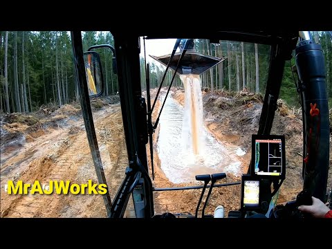Видео: Система Topcon 3D, канава и много воды