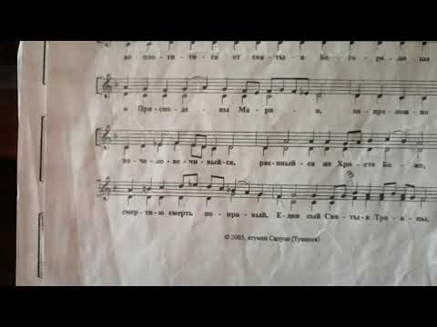 Видео: Единородный Сыне болгарская гл. 2 -нотный разбор.