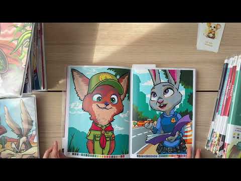 Видео: Коллекция раскрасок по номерам от Hachette (Disney и не только) 🙀 25 томов