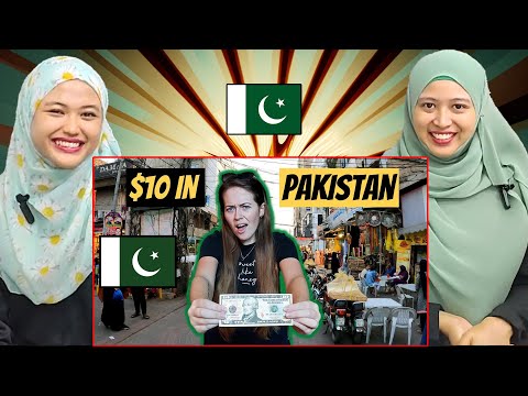 Видео: Сумасшедший челлендж с 10 долларами в Лахоре, Пакистан | Реакция малазийских девушек