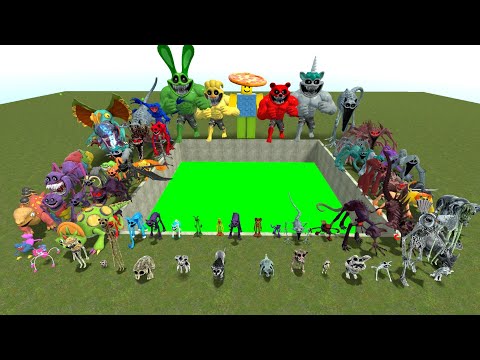 Видео: Открываем новый сад семьи Банбан против строителя Поппи, играющего с монстром-зоономалией в Garry...