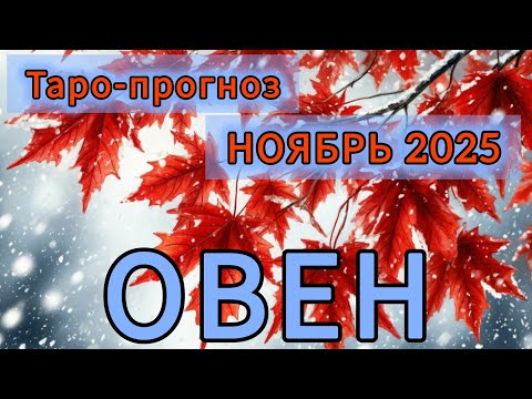 Видео: ОВЕН ♈️ ТАРО-ПРОГНОЗ НА НОЯБРЬ 2025