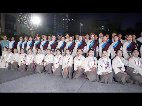 Видео: Зор горяч ха GuoZhuang команд и тибет как групп обм потряст выступлен танц "таш уч" 🔥
