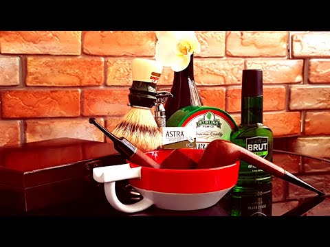 Видео: Бритьё т-образной бритвой №13 Mühle R41 Astra  Semogue 1305 Stirling Soap Cherry Brut After Shave