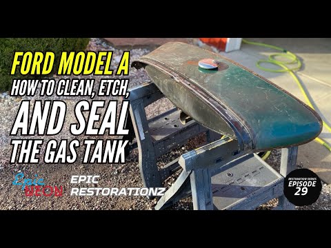 Видео: Ford Model A | Как очистить и загерметизировать бензобак Ford Model A