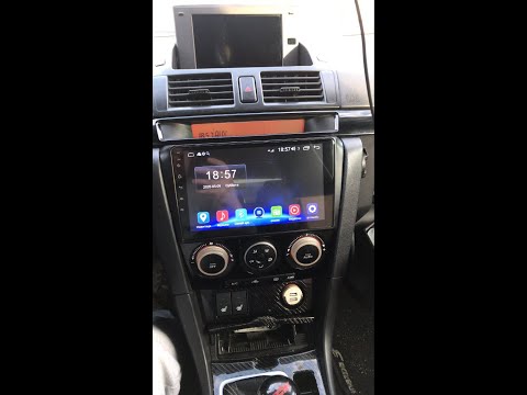 Видео: Mazda 3 bk. Топовая сенсорная магнитола AWESAFE PX9  с aliexpress.