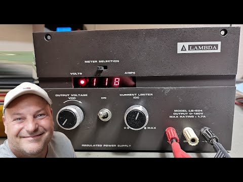 Видео: Блок питания Lambda LQ534 0-120 В 1,7 А постоянного тока 1991 года, простой ремонт