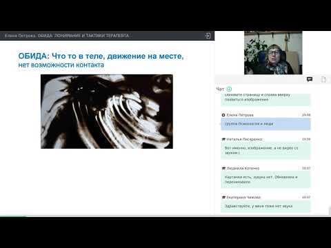 Видео: Елена Петрова. Обида. Понимание и терапия