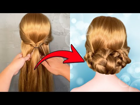 Видео: 🦋Элегантная низкая коса✨ Мягкая и романтичная причёска