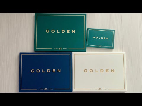 Видео: Распаковка альбома Jung Kook / Unboxing album Jung Kook GOLDEN (SET & Weverse ver.)