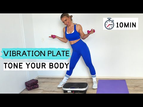 Видео: Тренировка пилатеса с виброплатформой для уменьшения целлюлита с отягощениями (по желанию)