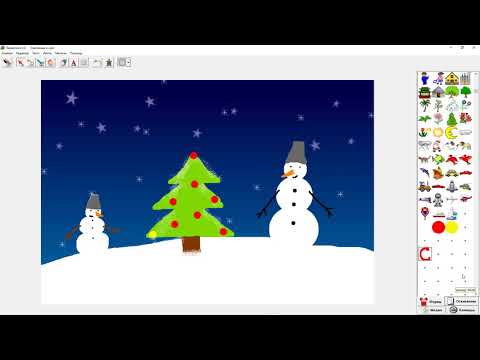 Видео: Уроки ПервоЛого. Анимационная открытка с Новым годом! Часть 2