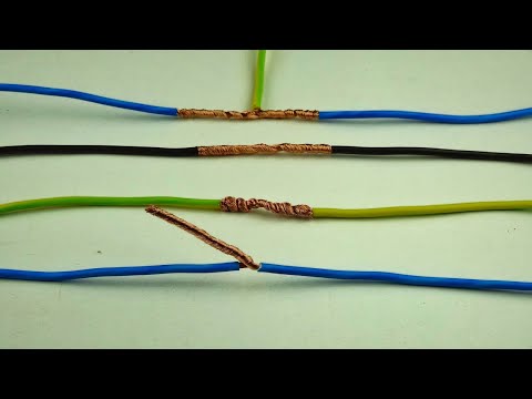 Видео: 4 РІЗНИХ СПОСОБИ З'ЄДНАННЯ ПРОВОДІВ!