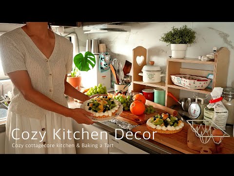 Видео: Уютная кухня в стиле коттеджкор 🥮 Выпечка тарта