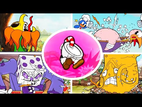 Видео: Cuphead — все боссы с ошибкой парирования одного удара