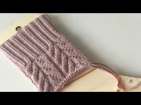 Видео: Красивый Узор для носков. Мастер класс. #носки_с_abelknit