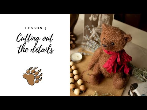 Видео: How to cut out the teddy bear details and prepare them to sew / Вырезаем детали выкройки мишки