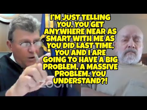 Видео: Мужчина вернулся, по-прежнему не подчиняясь, и теперь проявляет неуважение к суду