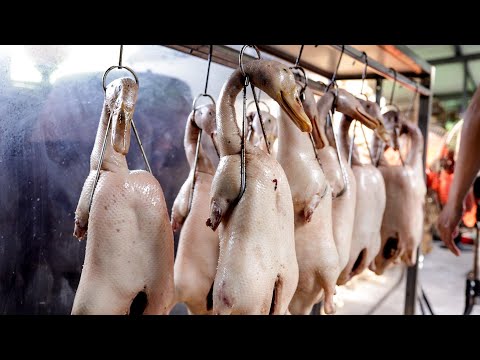 Видео: Три классических блюда в одном магазине, хрустящая жареная утка, мальтоза, тушеные блюда