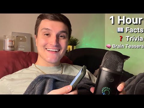 Видео: ASMR | 1 ЧАС расслабляющих фактов, сложных викторин и увлекательных головоломок 😴 (много шёпота)