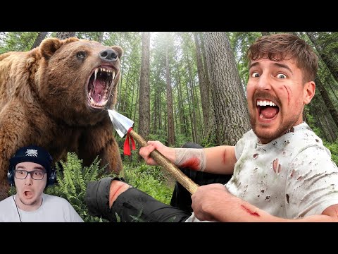 Видео: $10,000 За Каждый День Пережитый в Глуши ► MrBeast ( Мр Бист ) | Реакция