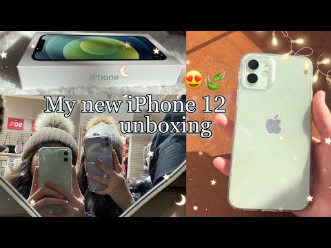 Видео: Распаковка моего нового айфона 12 на 128 гб😍✨Unboxing my new iPhone 12 to 128 gb 🥺❤️/COLOR: GREEN✨