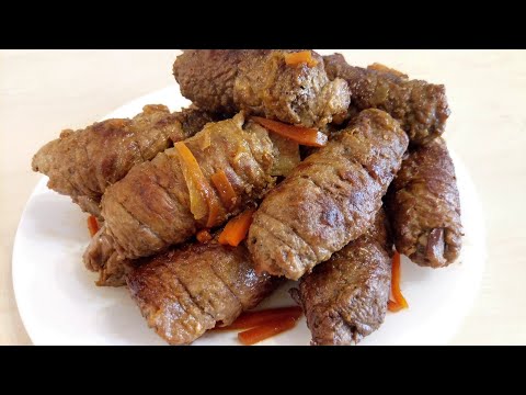 Видео: ПАЛЬЧИКИ из говядины. Крученики. Рулетики. Вкусно! Еще один рецепт мясных пальчиков.