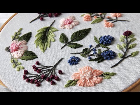 Видео: Вышивка для начинающих. Цветы и ягоды. Схема для вышивки "Сладкие ягоды"
