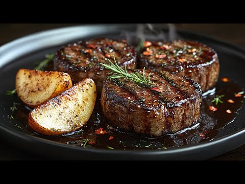Видео: Вы никогда раньше не ели такое филе говядины — с шоколадно-чили соусом и грушей.