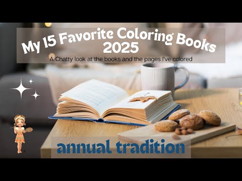 Видео: Мои любимые раскраски 2025 года и готовые страницы в рамках |Ежегодная традиция