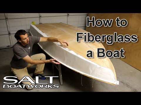 Видео: Как обшить лодку стекловолокном. Как построить лодку. Часть 7