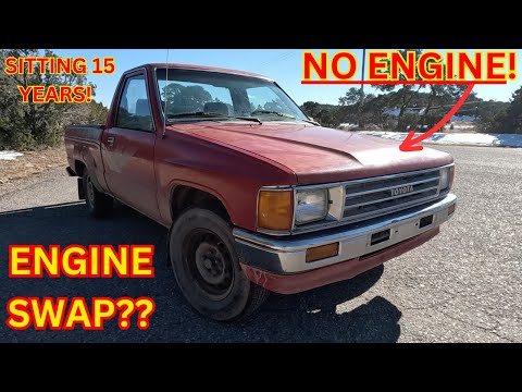 Видео: Заброшенный пикап Toyota — замена на TURBO 2RZ — Часть 1