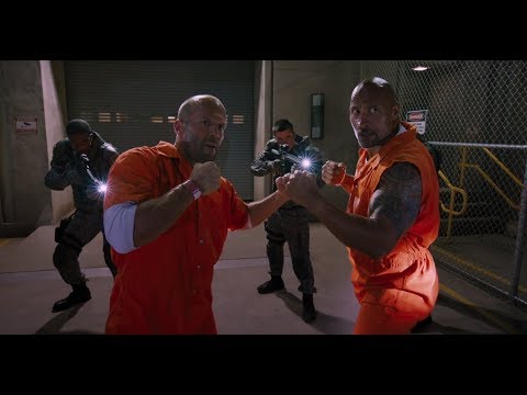 Видео: Разборки Люка Хоббса и Деккарда Шоу - Форсаж 7, 8