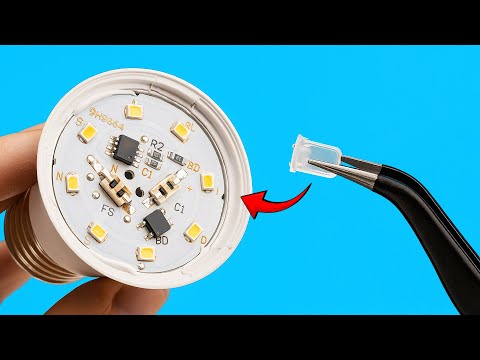 Видео: Никогда не покупайте новые светодиодные лампы! Просто воспользуйтесь этим трюком, и старые светод...