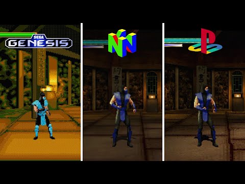 Видео: Mortal Kombat Mythologies: Sub Zero [1997] Sega Genesis против N64 против PS1 (сравнение версий)