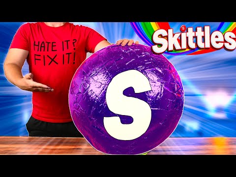 Видео: Я СДЕЛАЛ ГИГАНТСКИЙ SKITTLES ВЕСОМ 78 КИЛОГРАММ.