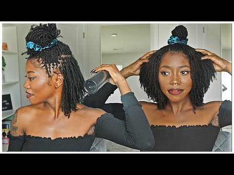 Видео: Увлажняем сухие локоны | Keke J. #microlocs #moistureroutine #kekej