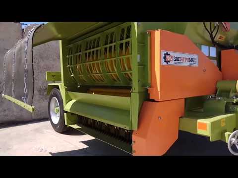 Видео: Работа резчика рулонов РР-1500 «Хозяин» на различных видах кормов с установкой сита и без него