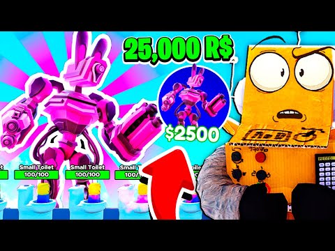 Видео: ВЫБИЛ МЕХ БАННИ ТИТАНА за 25.000 РОБУКСОВ! 68 СЕРИЯ ROBLOX Toilet Tower Defense