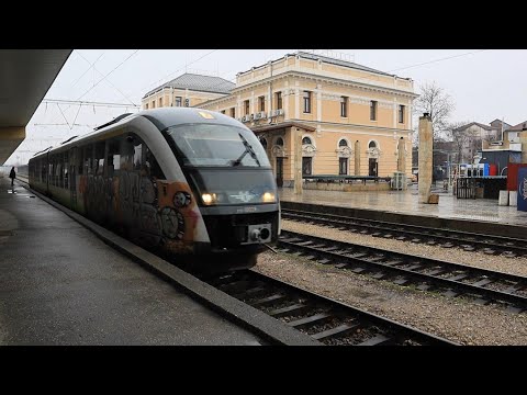 Видео: Дъждовният КПВ 10261 Пловдив-Димитровград потегля от Централна гара с ДМВ Сименс Дезиро 10 028...