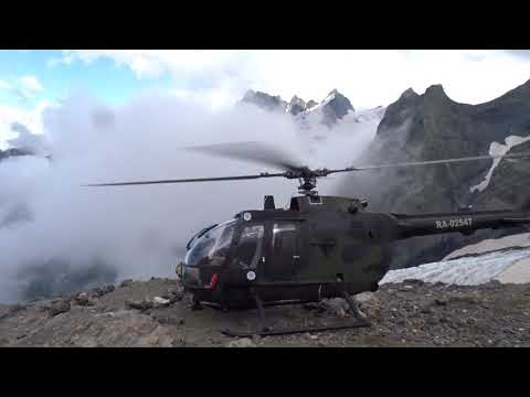 Видео: 24.07.2021 Вертолет забирает пострадавшего с верхних Софруджинских