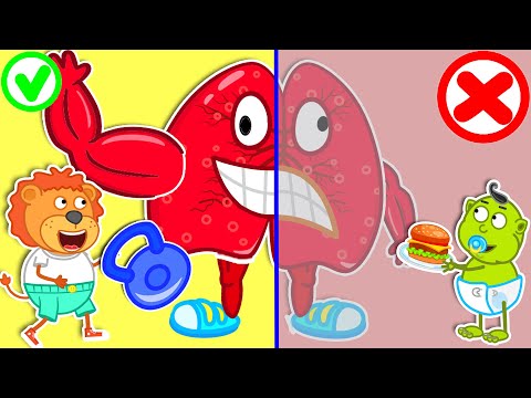 Видео: Lion Family на русском - Маша и Леопольд. Забота о здоровье - Мультик для детей