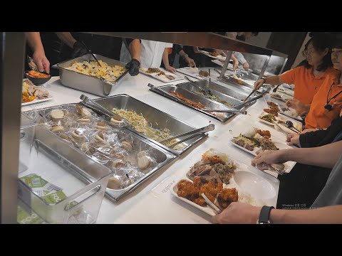 Видео: Отличный корейский ресторан со шведским столом, который работает даже по выходным!