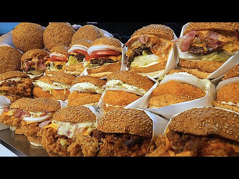 Видео: Как приготовить богатый бургер с креветками