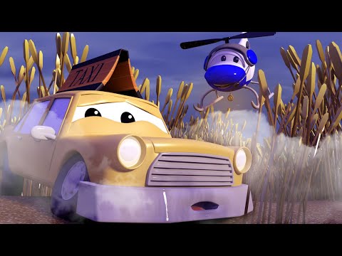 Видео: Авто Патруль -  ТАКСИ Джереми потерялся в ТУМАНЕ! - Автомобильный Город  🚓 🚒 детский мультфильм