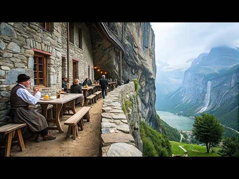 Видео: День в швейцарской горной деревне: Высоко над облаками