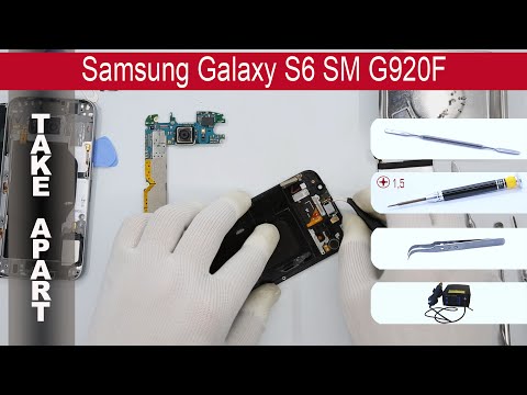 Видео: Как разобрать 📱 Samsung Galaxy S6 SM-G920F Разборка и ремонт