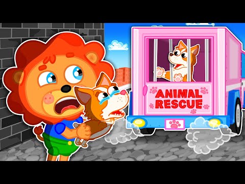 Видео: Маша и Леопольд. Спасение щенка - Мультик для детей - Lion Family на русском