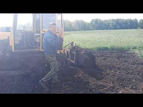 Видео: Трактор т 54. Возим перегной на огород