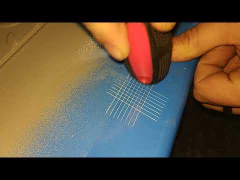 Видео: адгезиметр-нож Константа КН1 , метод решетчатых надрезов ГОСТ 15140-78